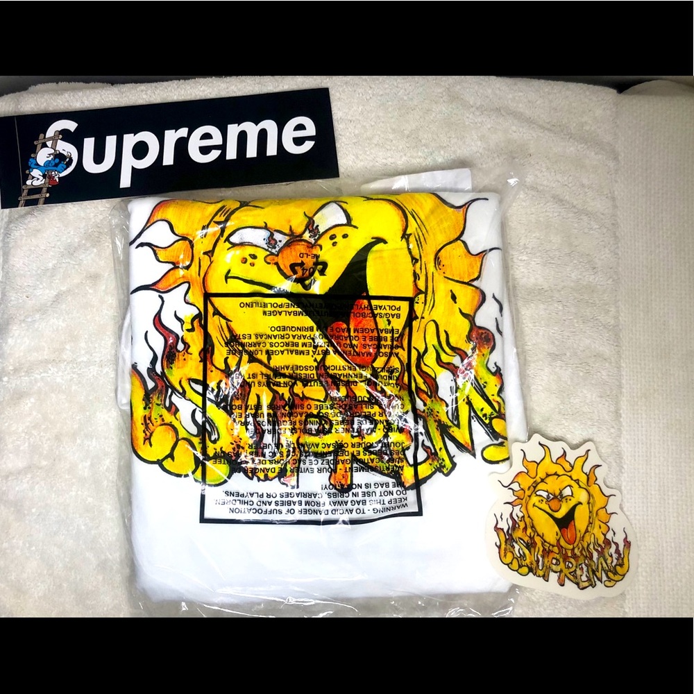 ⚠️SOLD⚠️ Supreme Sun Shirt Tee (Size M)Week 7 *SOLD OUT*